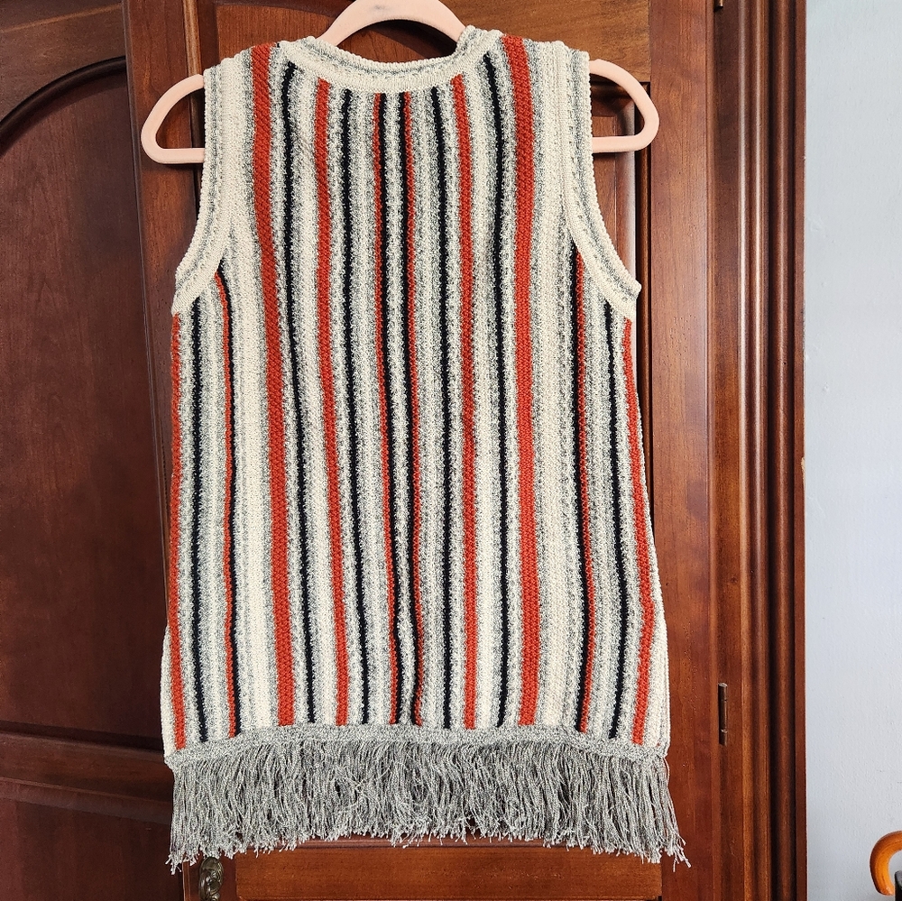 Massimo Dutti Cream and Black Knit Sweater